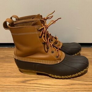 L.L. Bean Men's 1912 Bean Boots - Men’s 12M - Tan and Brown - Great Condition!